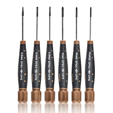 Spec Ops Precision Screwdriver Set with Case, 6-Piece SPEC-S-PRECSET6